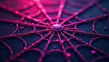 Delicate pink spiderweb pattern on Halloween wallpaper , simple, spooky