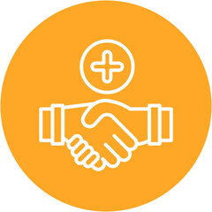 Obraz premium Medical Partnership Icon