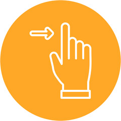 Obraz premium Swipe Right Icon