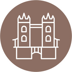 Fototapeta premium Kingdom Bridge Icon