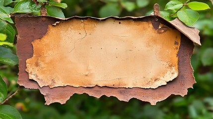 Rustic Blank Signboard for Custom Messages