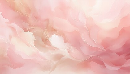Blush Watercolor Gradient. Subtle pastel pink, white & delicate beige blend. Soft watercolor texture.  Gentle, serene background