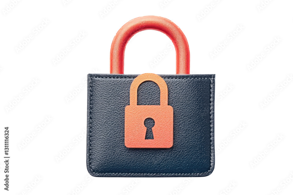 Poster Modern padlock symbolizing security and data protection.