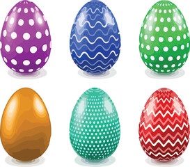 Colorful Patterned Easter Eggs – Festive Holiday Decoration