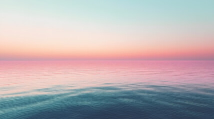 Obraz premium Breathtaking sunrise gradient over calm sea wallpaper tranquil background serene environment nature viewpoint