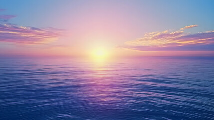 Fototapeta premium Breathtaking sunrise gradient over calm sea wallpaper tranquil ocean background serene landscape viewpoint