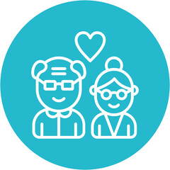 Grandparents Affection Icon
