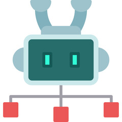 Robot Artificial Intelligen Icon