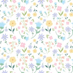 seamless pattern with flowers