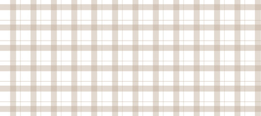 Brown and white plaid fabric checkered texture background