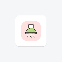 Extractor Hood pastel fill essence, vector, pixel perfect, illustrator file