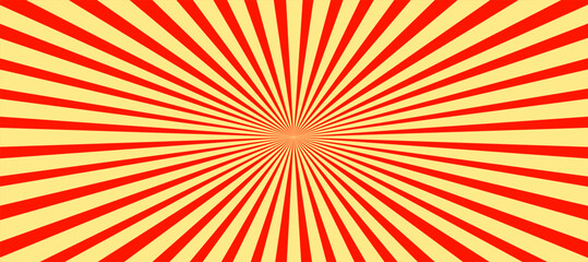 Red and yellow sunburst background	