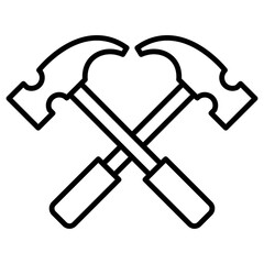 Carpenter Line Icon