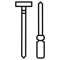 Carpenter Line Icon