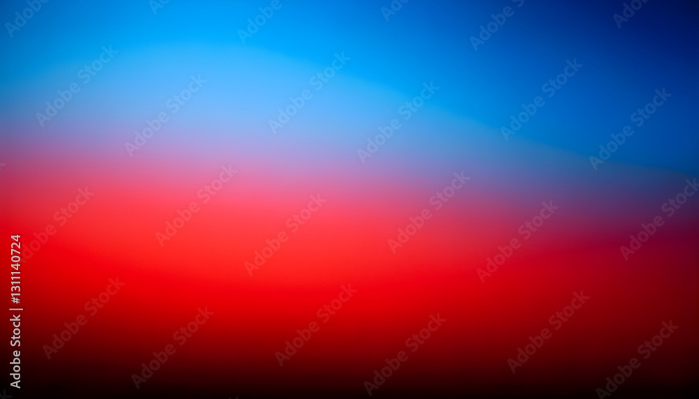 Canvas Prints abstract blurred vibrant gradient background fading from blue to red