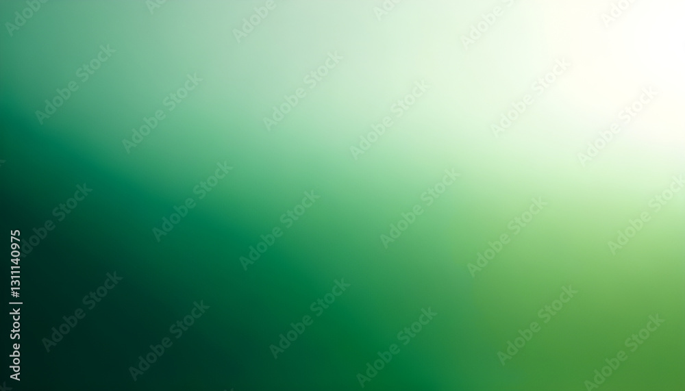 Wall mural green and white gradient background creating a soft and dreamy atmosphere