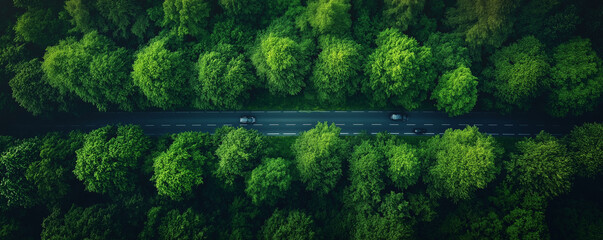 森の中の道