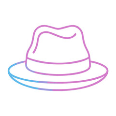 hat isolated on white background