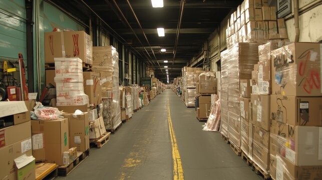Warehouse logistics and supply chain management at distribution centers
