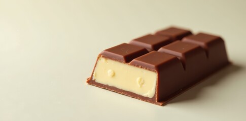 Large milk chocolate bar, unwrapped, close-up, dessert, sweet treat