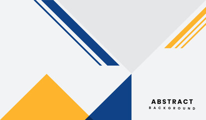 Blue and yellow abstract geometric background vector illustration