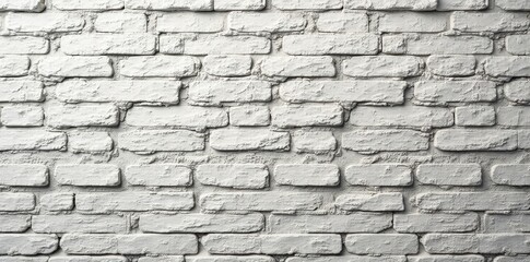 Obraz premium Textured whitewashed brick wall, ideal for displays , aged, modern