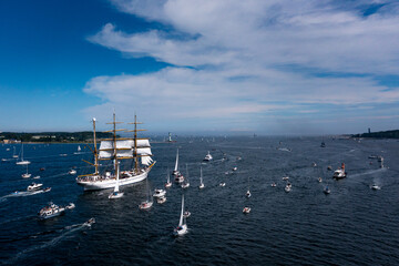 Kieler Woche Gorch Fock Windjammerparade Kieler Förde Windjammer Ostsee