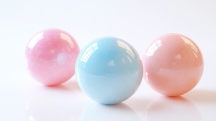 Bubble of bubblegum splashes and colorful chewing gum balls on white background,Glitter slime dripping gum packaging, chewing dragees and bubblegum stripe flat illustration.