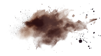 Black Ink Splat Grunge Background with Paint Splashes and Texture