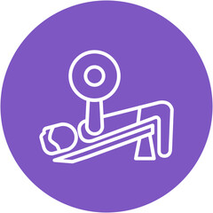 Decline Bench Press Icon