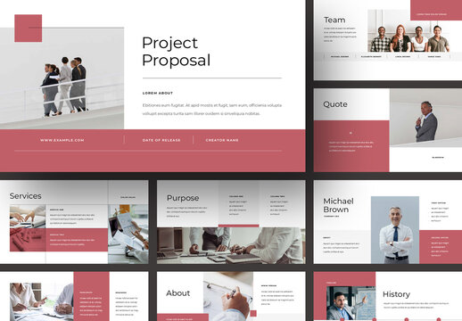 Project Proposal Layouts For Presentation Purposes