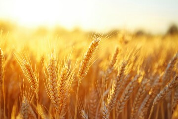 Golden Wheat Field at Sunrise