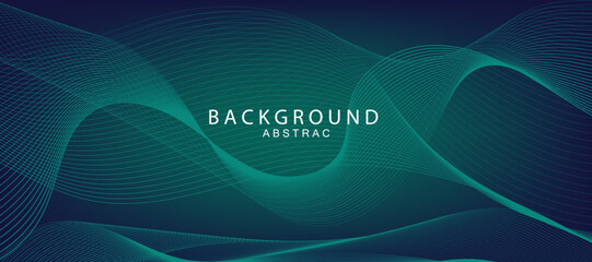 abstract blue and green gradient background, business technology digital communication template, illustration element, future banner poster cover pattern creative graphic vector blend banner  header 