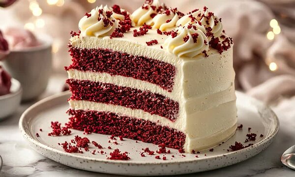 american red velvet cake zom in video