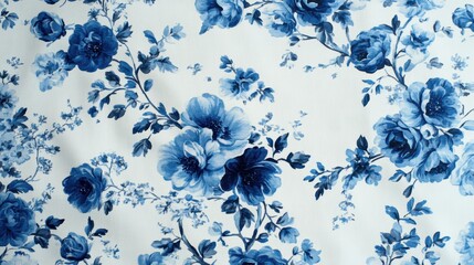 Toile de jouy vintage floral pattern featuring delicate florals wildflowers and romantic motifs. pattern.