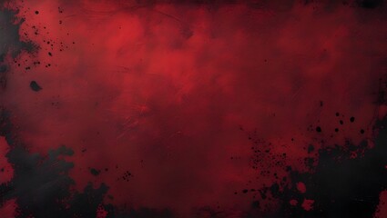 Vintage Red Grunge Texture with Scratches and Rough Details, Thumbnail background, red bg.