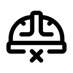 Project Rejected Simple Line Icon. Single icon, line vector icon