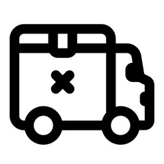 Shipping Rejected Simple Line Icon. Single icon, line vector icon