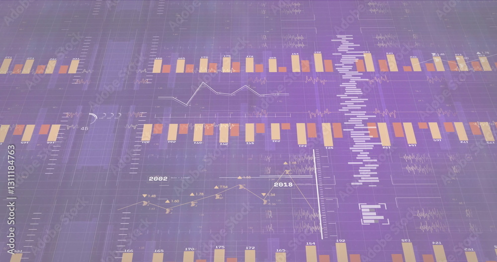 Poster image of digital data processing over computer servers