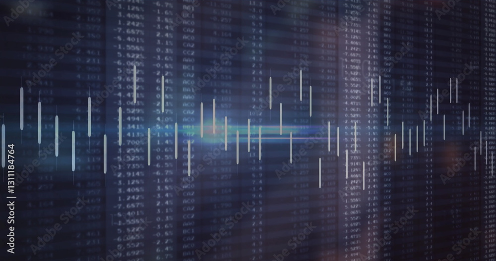 Poster image of digital data processing over computer servers