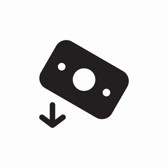 cash in profit Transfer receive icon vector sign