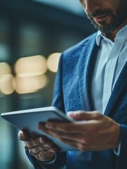 Questionnaire with checkboxes, filling survey form online, answer questions of test. Survey form concept. Education futuristic technology and learning concept.