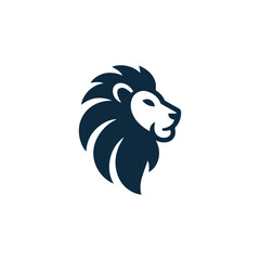 Minimalist lion logo