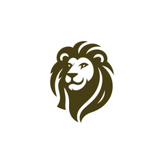 Minimalist lion logo