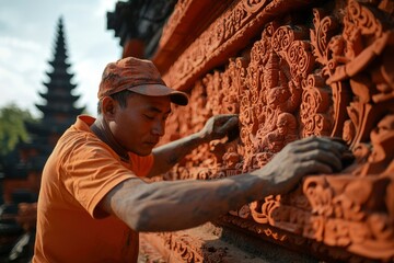 Indonesian Carving Restoration