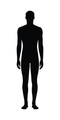 Silhouette of a standing human figure