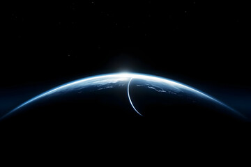 Obraz premium Beautiful Earth Sunrise Space Backgrounds and Elements Image Set in