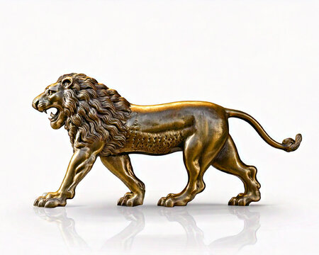  lion from Ishtar gate Babilon isolated on white
