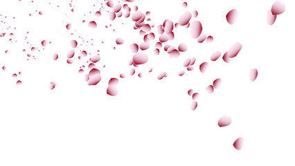 桜吹雪：桜の花びらイラスト