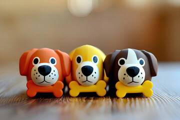 可愛いワンコのおもちゃ
